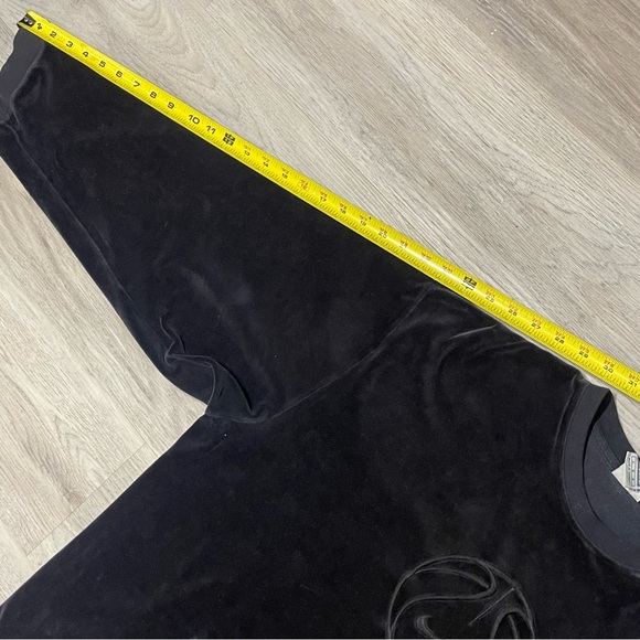 Vintage 90’s Nike Charcoal Team Sports center swoosh Crewneck velour sz L - Picture 11 of 11